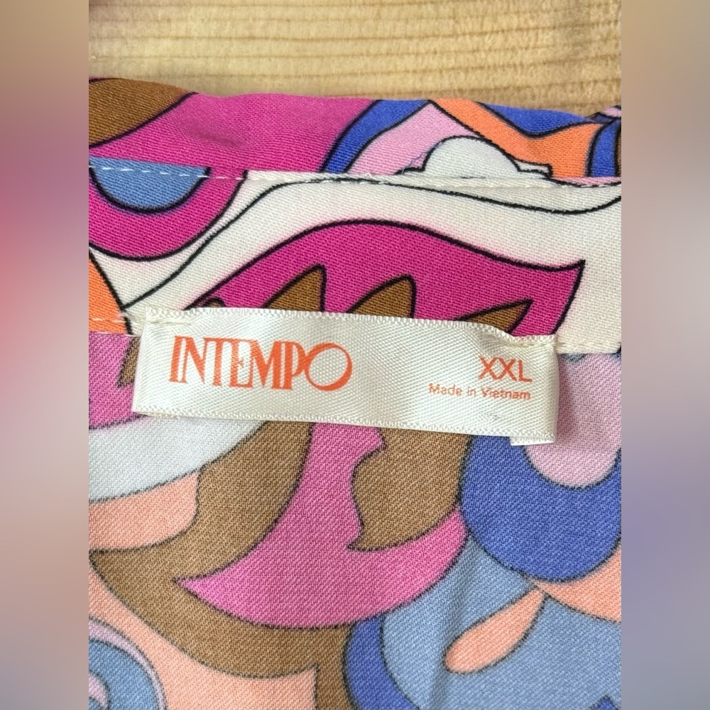 Intempo Patterned Blouse - Picture 4 of 5